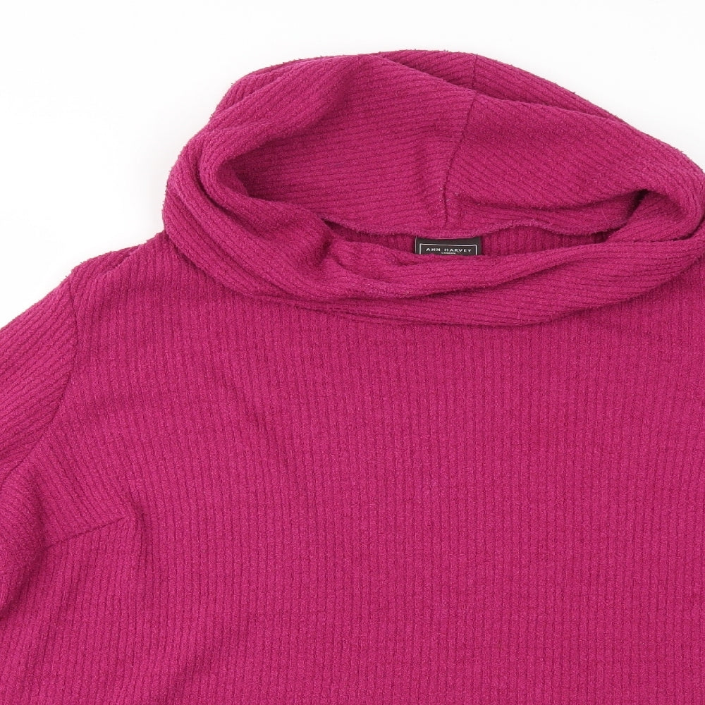 Ann Harvey Womens Pink   Pullover Jumper Size L