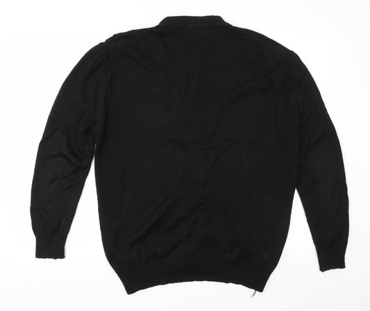Minister Womens Black   Cardigan Jumper Size L