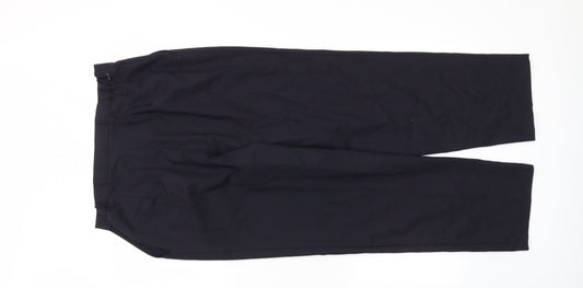 Country Collection Womens Black   Chino Trousers Size 16 L28 in