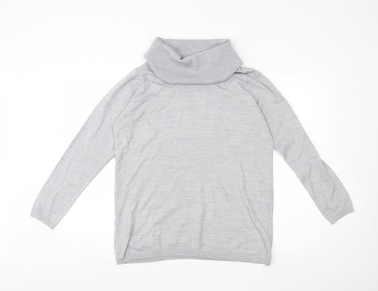 EWM Womens Grey  Knit Pullover Jumper Size M