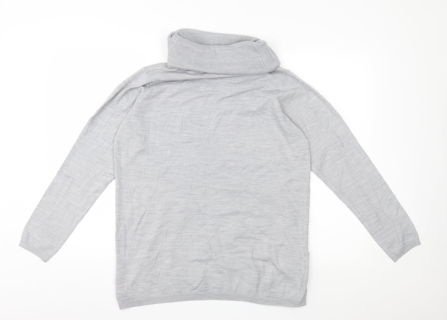 EWM Womens Grey  Knit Pullover Jumper Size M