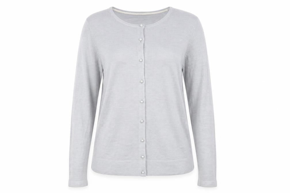 Classics Womens Grey  Knit Cardigan Jumper Size 16