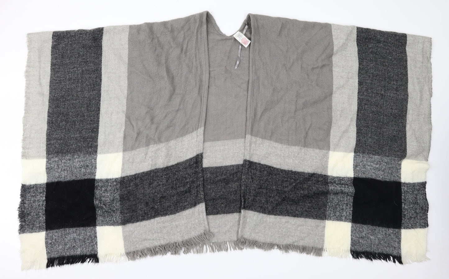 F&F  Grey Check Knit  Shawl/Wrap