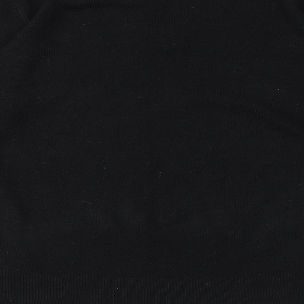 Happit Womens Black  Knit Pullover Jumper Size 14