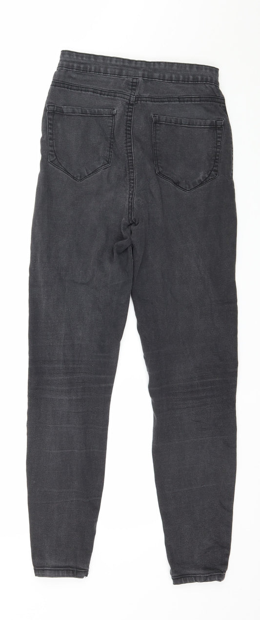 Denim & Co. Womens Grey  Denim Skinny Jeans Size 8 L27 in