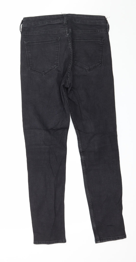 H&M Womens Black  Denim Skinny Jeans Size 27 in L28 in