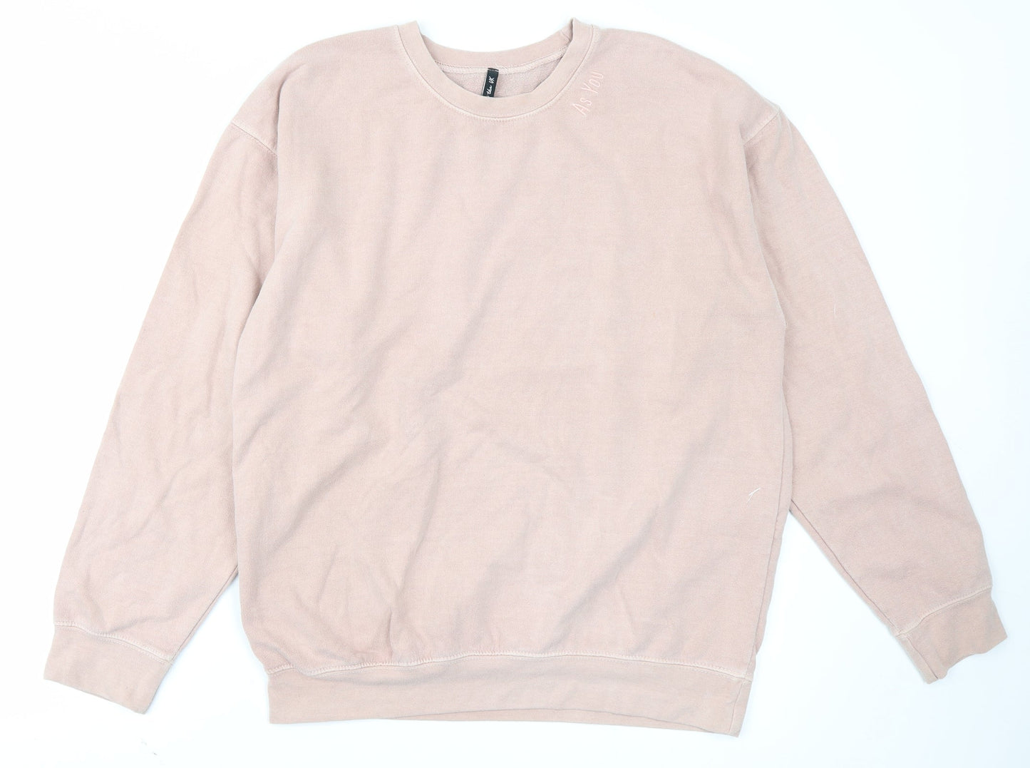 AsYou Womens Pink   Pullover Sweatshirt Size S
