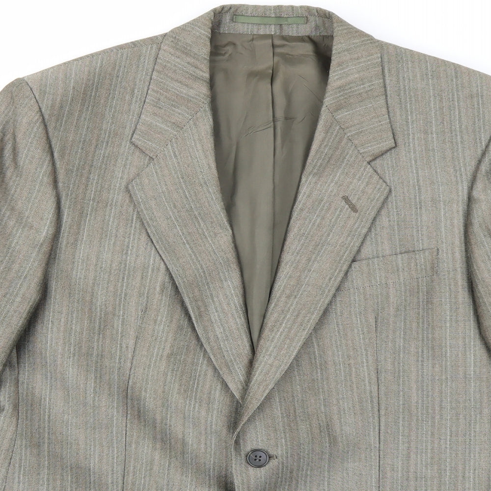 St Michael Mens Brown   Jacket Blazer Size 40