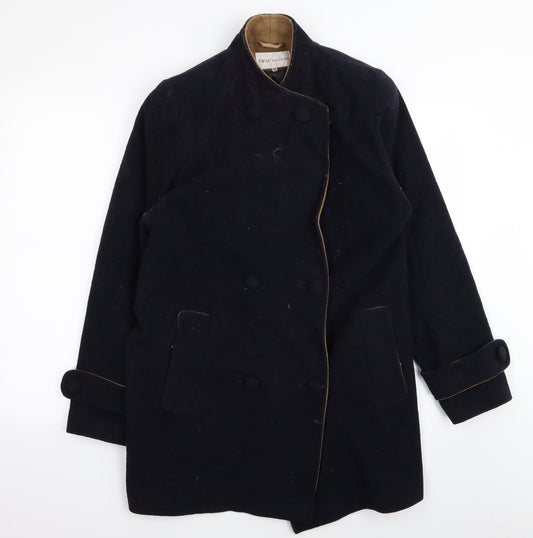 EWM Womens Blue   Overcoat Coat Size 10
