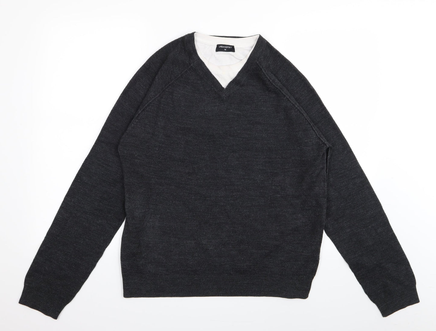 UrbanSpirit Mens Grey   Pullover Jumper Size M  - top/jumper
