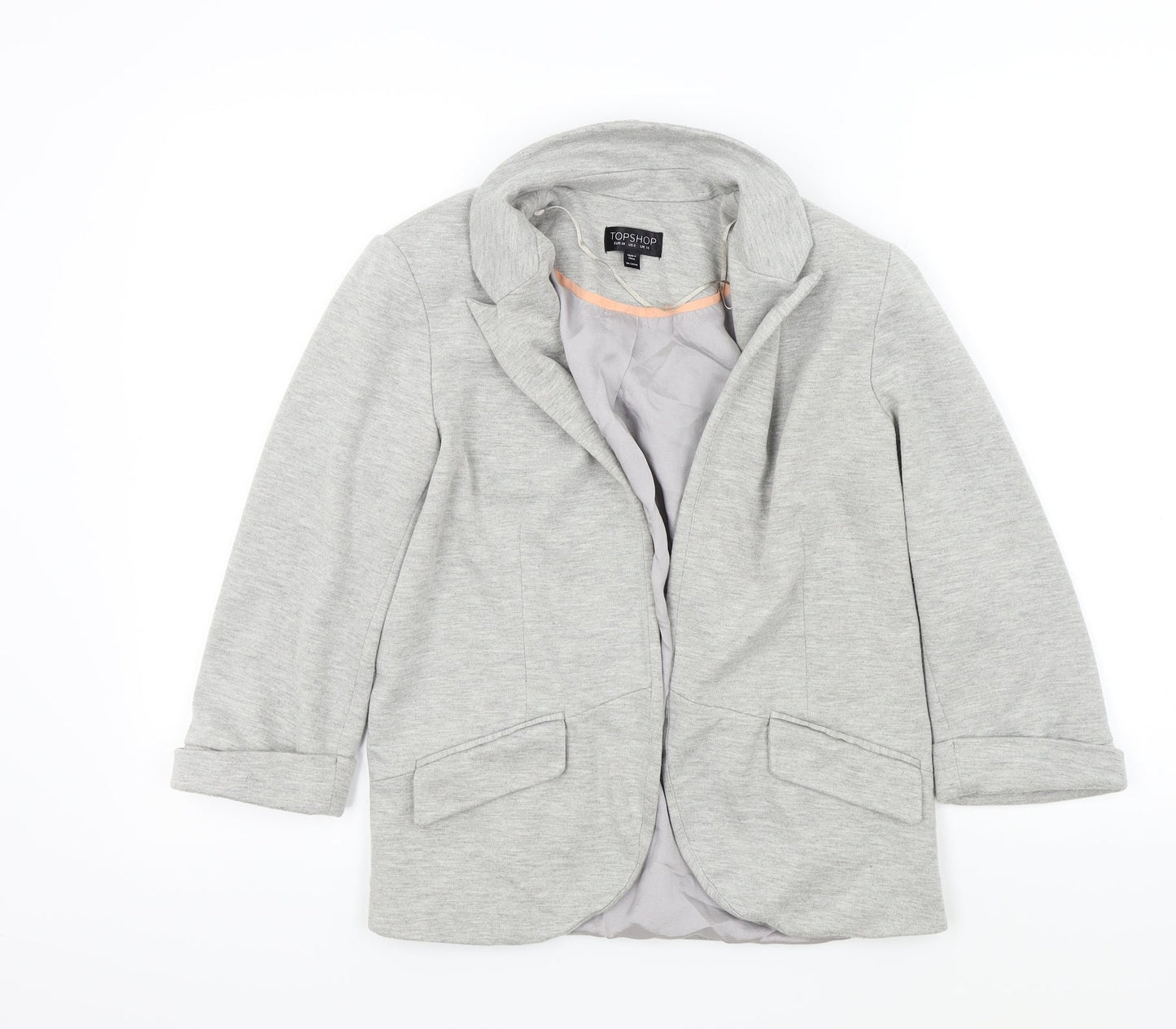 Topshop Womens Grey   Gilet Jacket Size 10