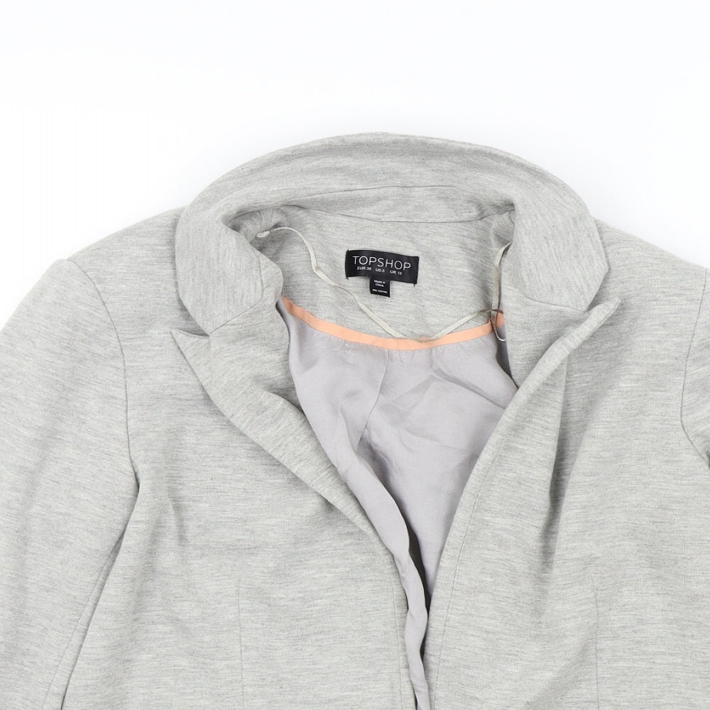 Topshop Womens Grey   Gilet Jacket Size 10