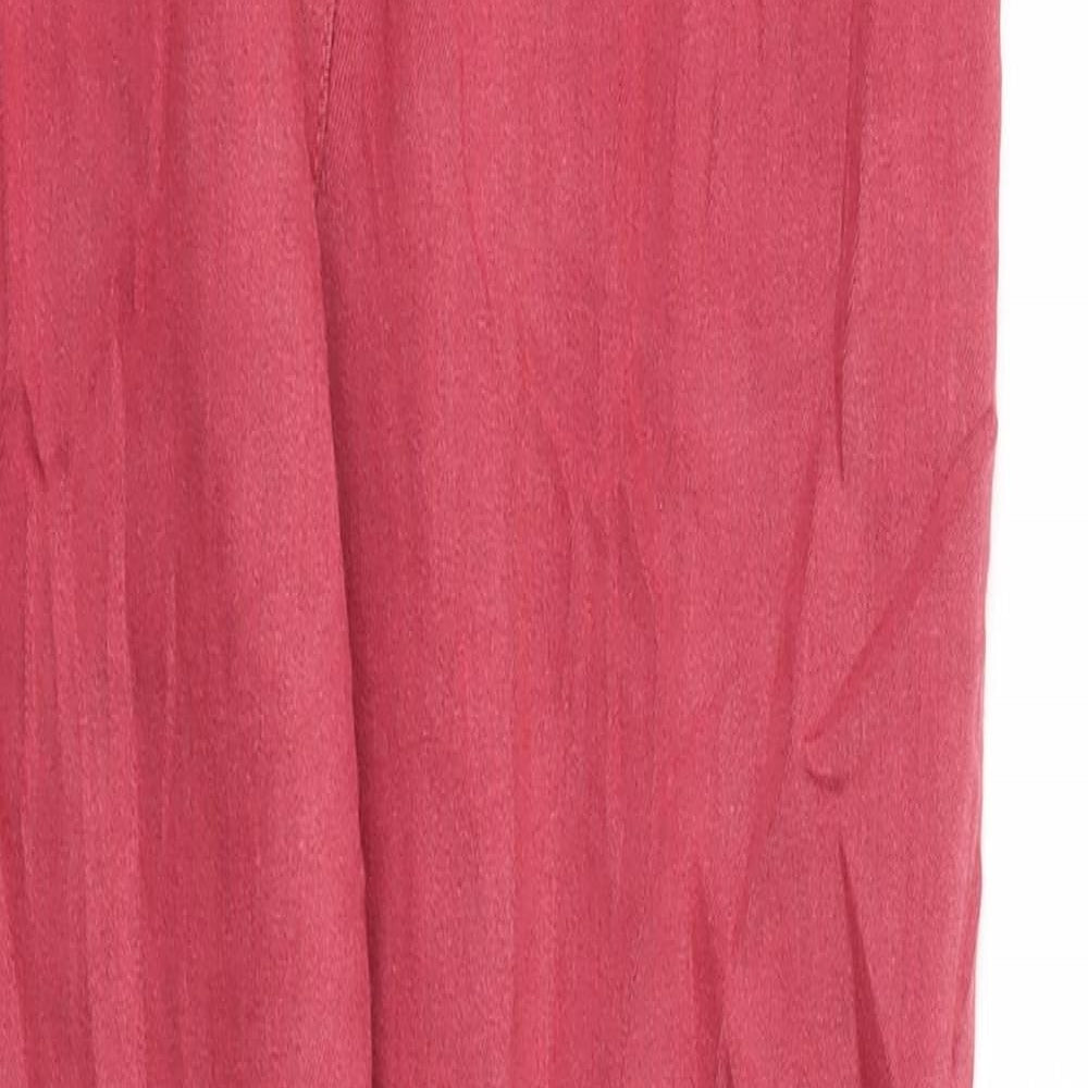 M&S Womens Red   Capri Trousers Size 8 L27 in - Stretch waistband