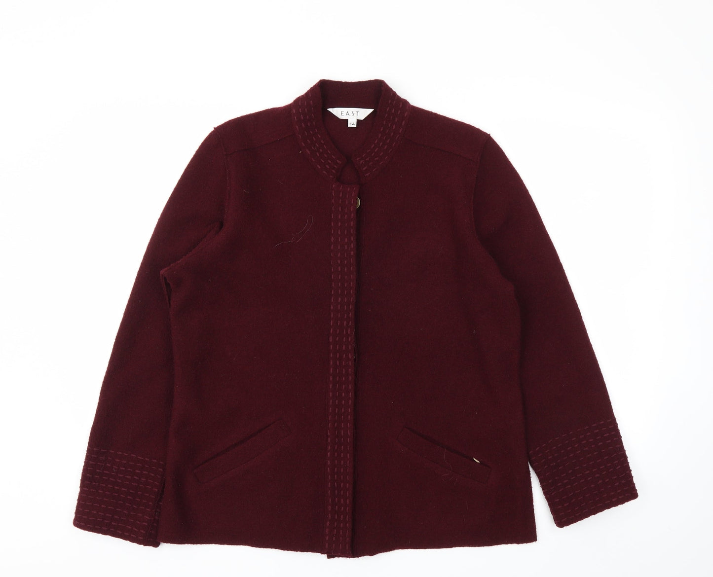 EAST Womens Red   Cardigan Jumper Size 14