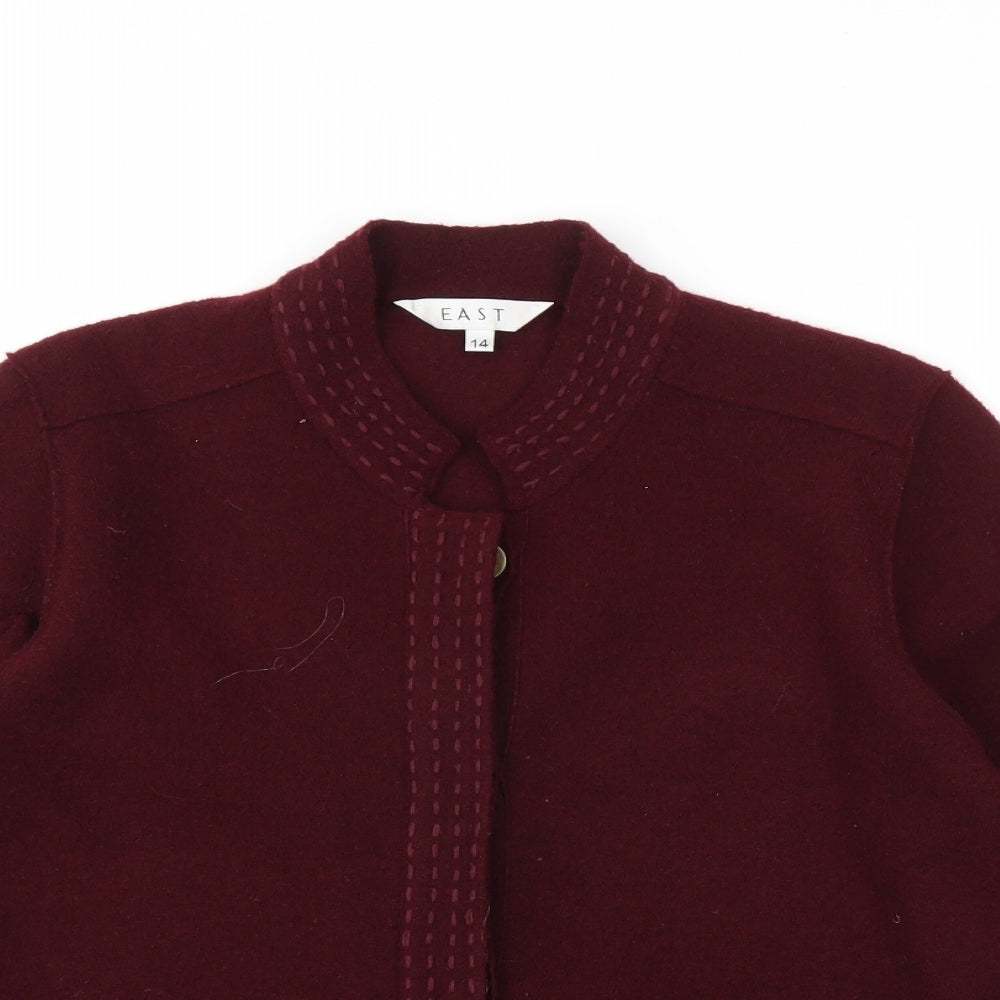 EAST Womens Red   Cardigan Jumper Size 14