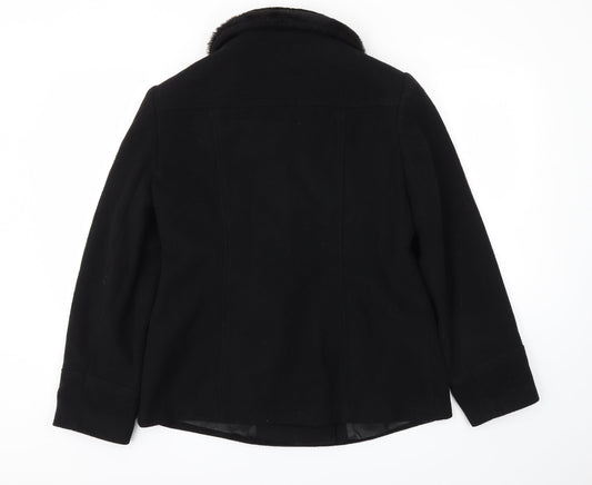 BHS Womens Black   Jacket Coat Size 14