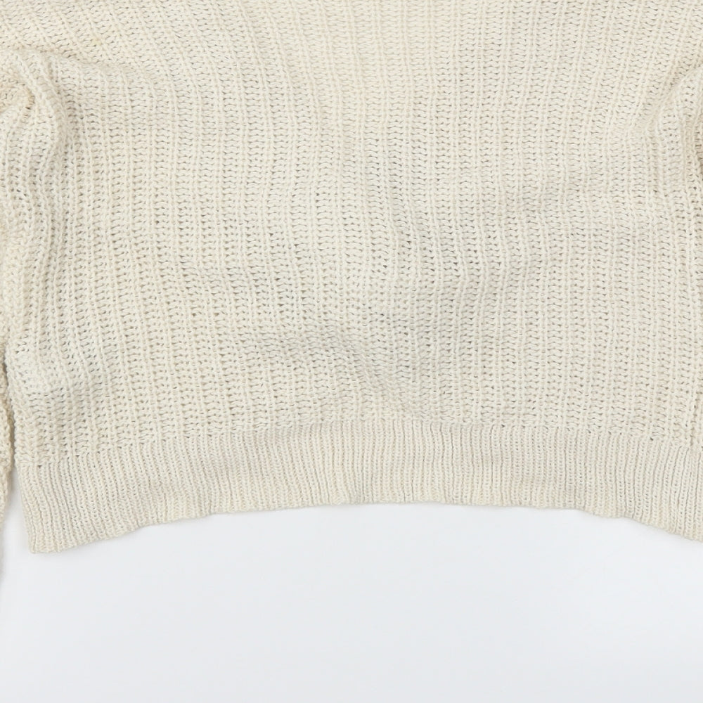 New Look Womens Ivory   Pullover Jumper Size S
