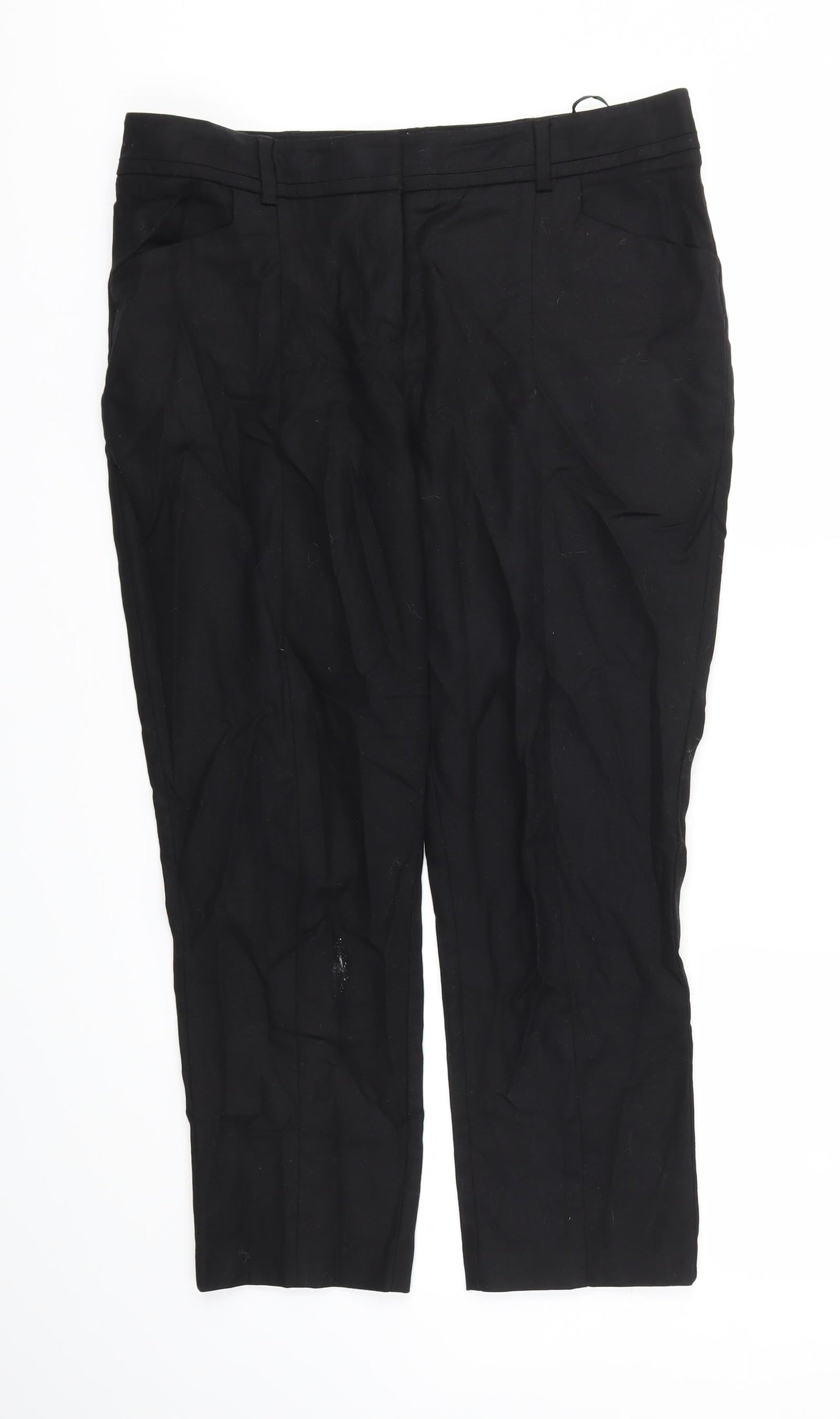 ASOS Womens Black   Capri Trousers Size 12 L23 in