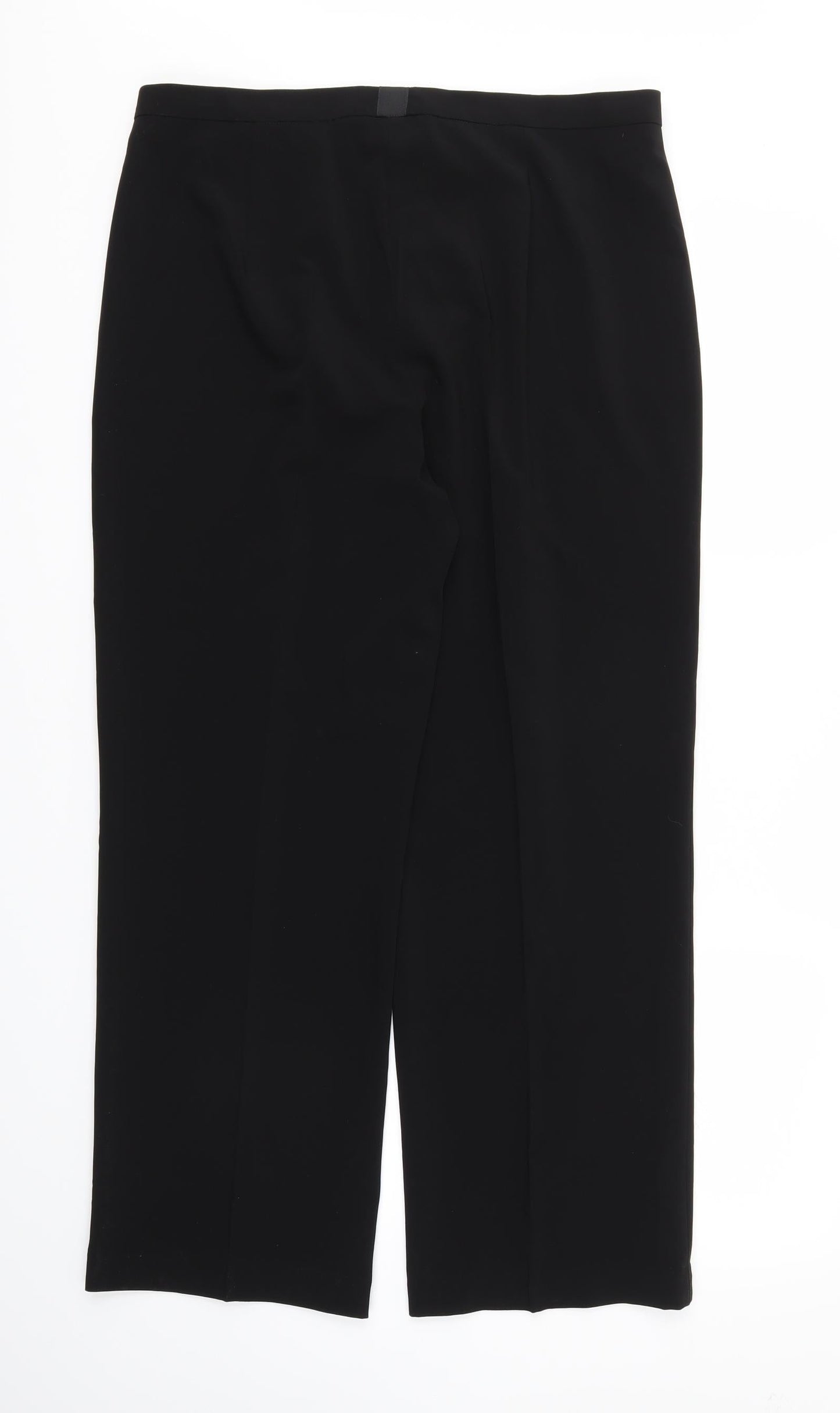 Preworn Womens Black   Trousers  Size 16 L28 in