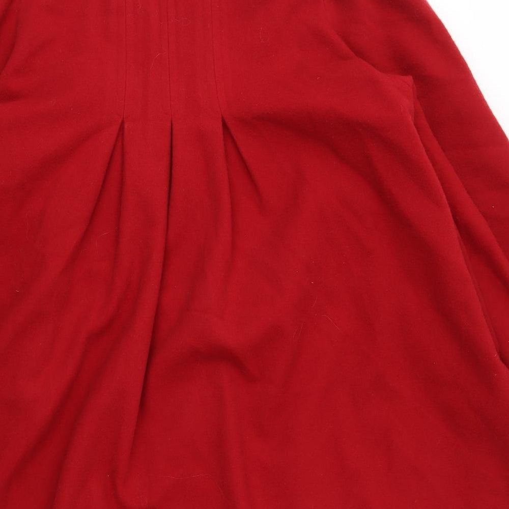 Preworn Womens Red   Jacket Coat Size 10