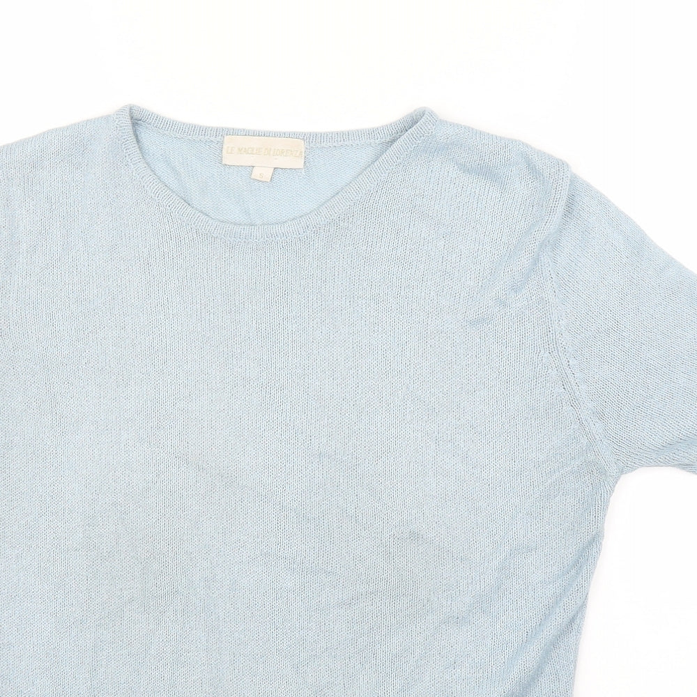 Le Maglie Womens Blue   Basic Blouse Size S