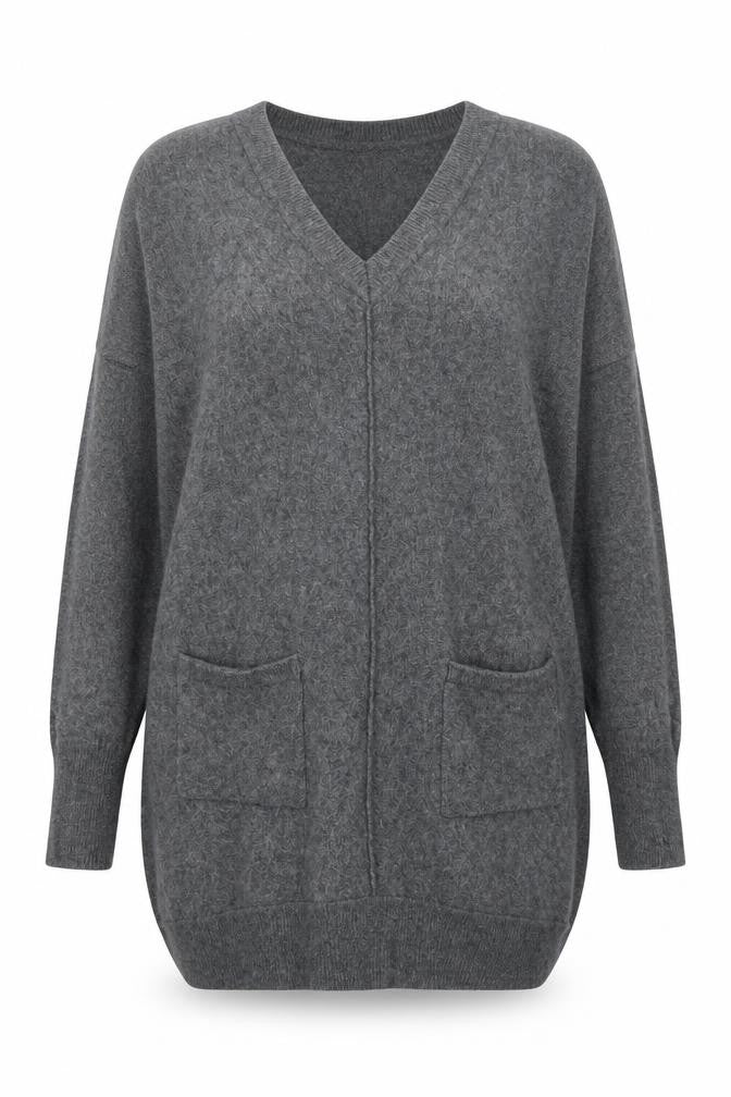 East Womens Grey   Tunic Blouse Size 14