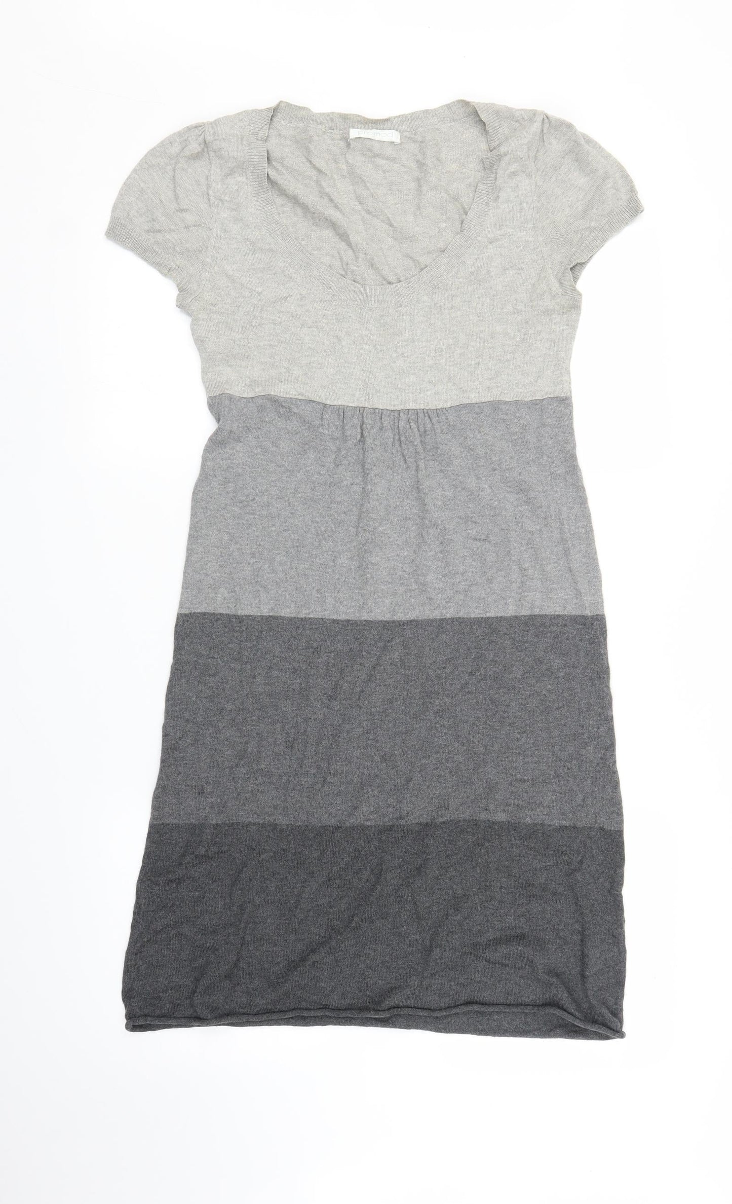 Promod Womens Grey Striped  Jumper Dress  Size S