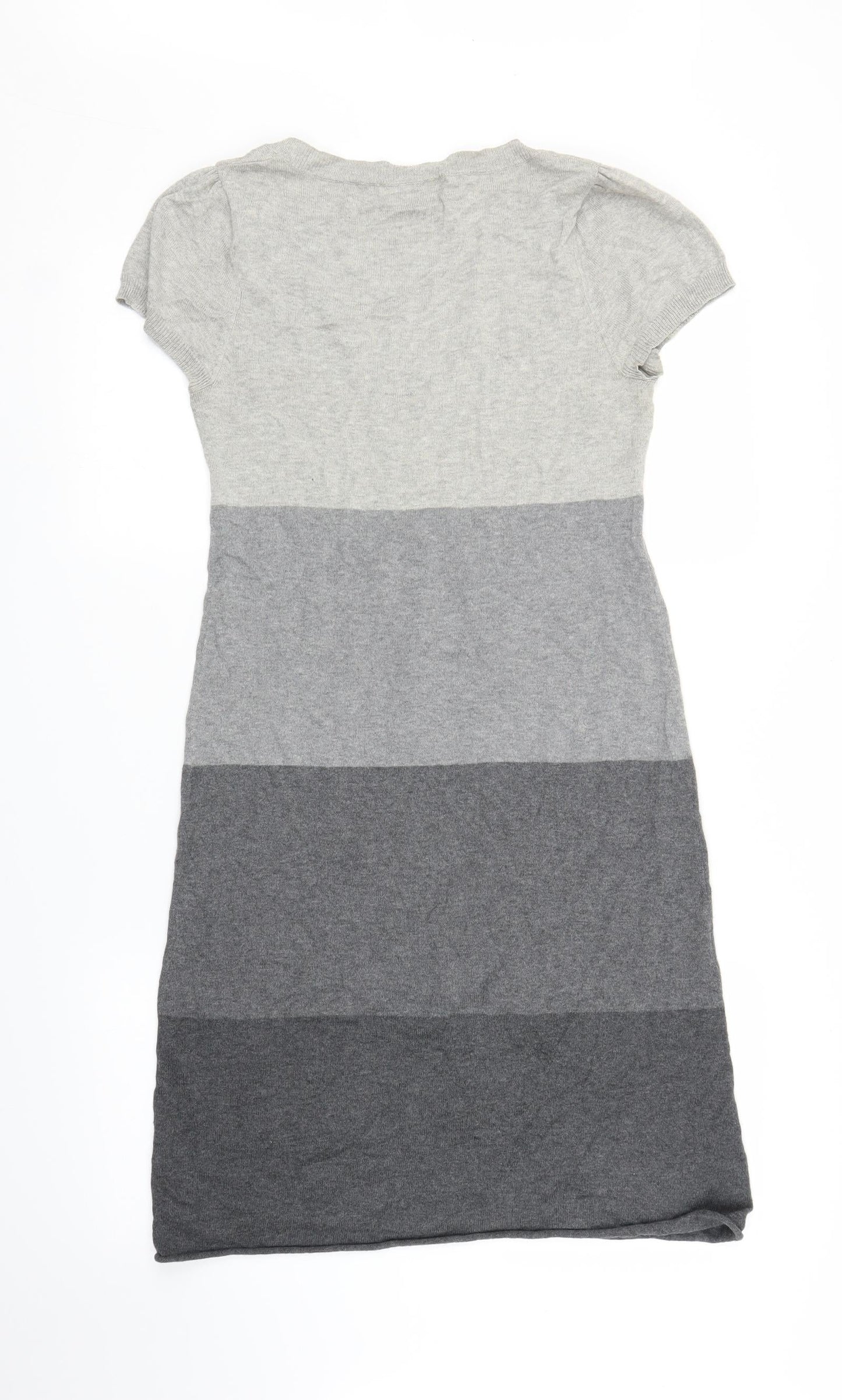 Promod Womens Grey Striped  Jumper Dress  Size S