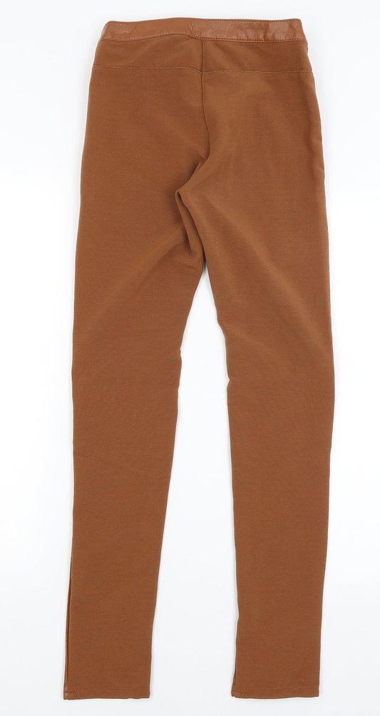 H&M Womens Brown   Trousers  Size 8 L29.5 in