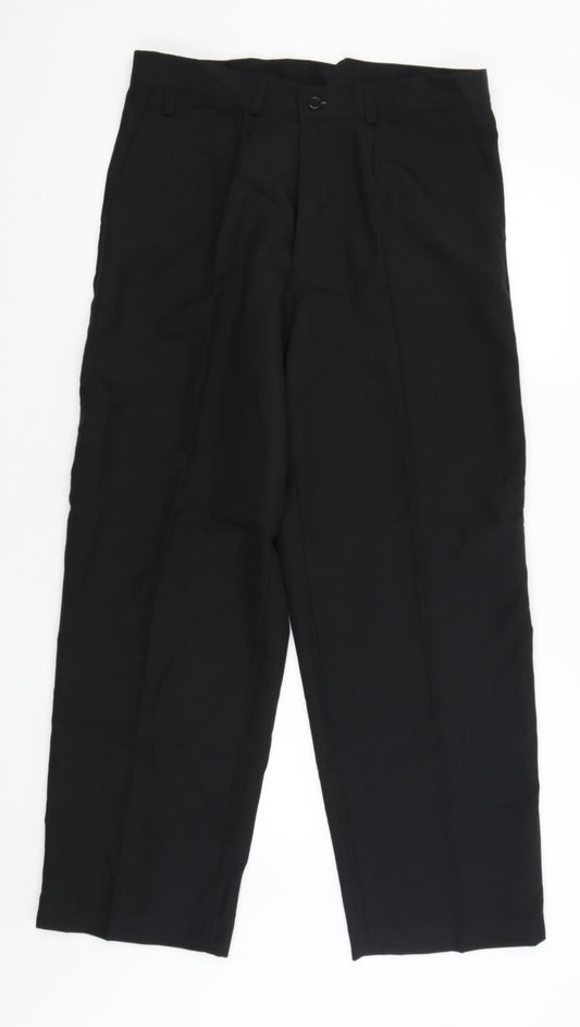 Preworn Womens Black   Dress Pants Trousers Size 16 L29 in