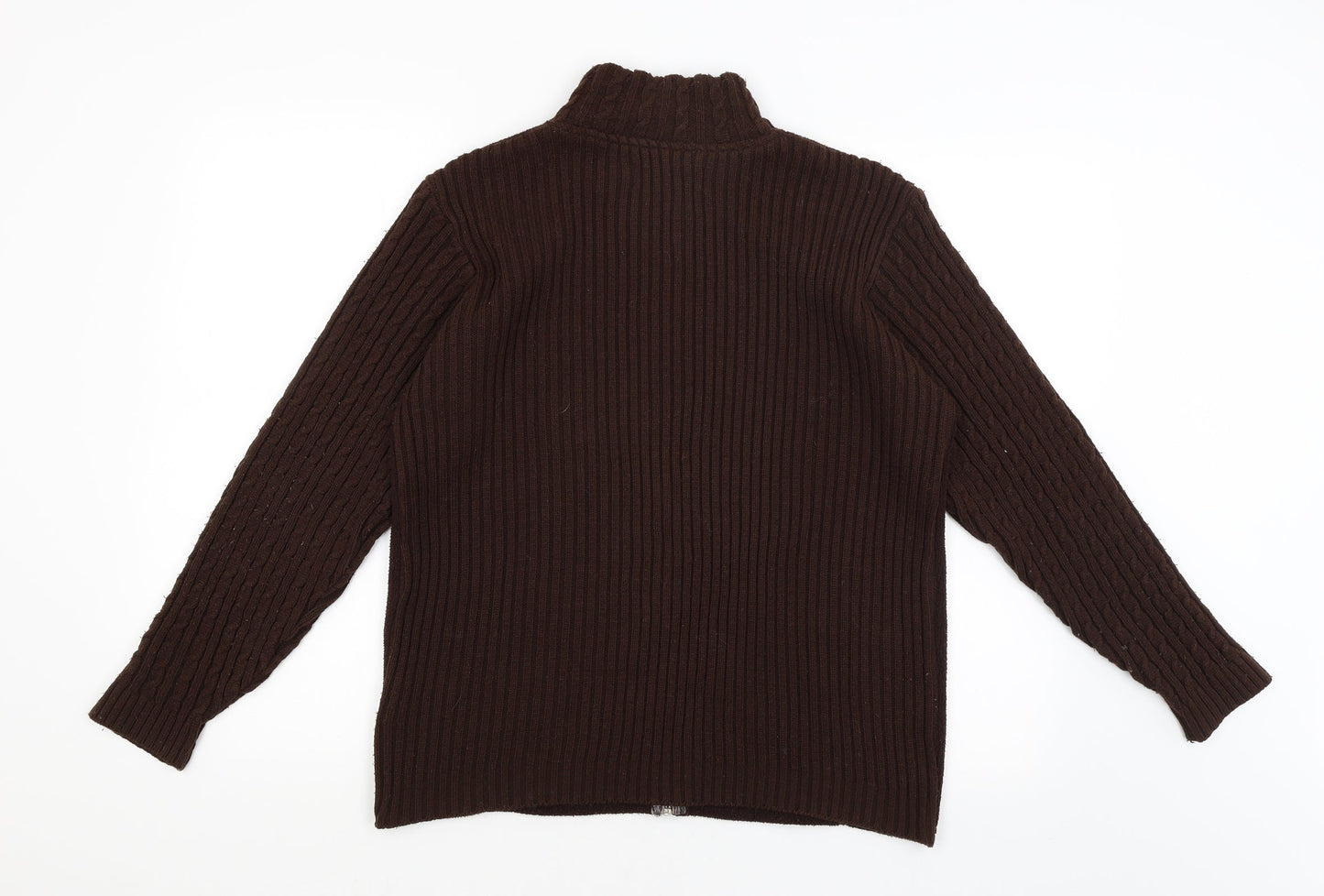 EWM Womens Brown   Full Zip Jumper Size 16