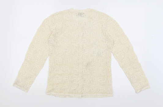 Preworn Womens Ivory   Cardigan Jumper Size S