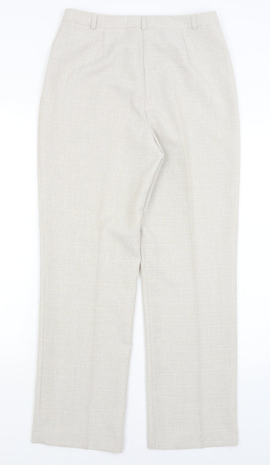 M&S Womens Grey   Dress Pants Trousers Size 10 L29 in