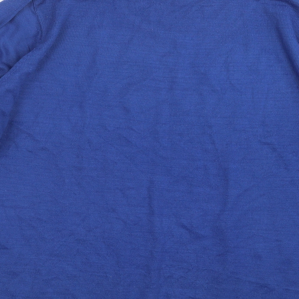 EWM Womens Blue  Knit Pullover Jumper Size 18