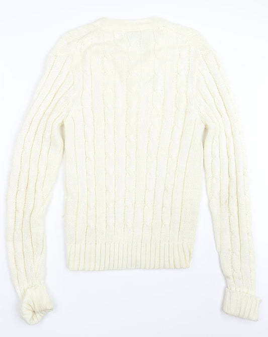 III esl Womens Ivory  Knit Pullover Jumper Size XL