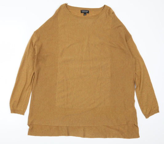 Topshop Womens Beige   Pullover Jumper Size 10
