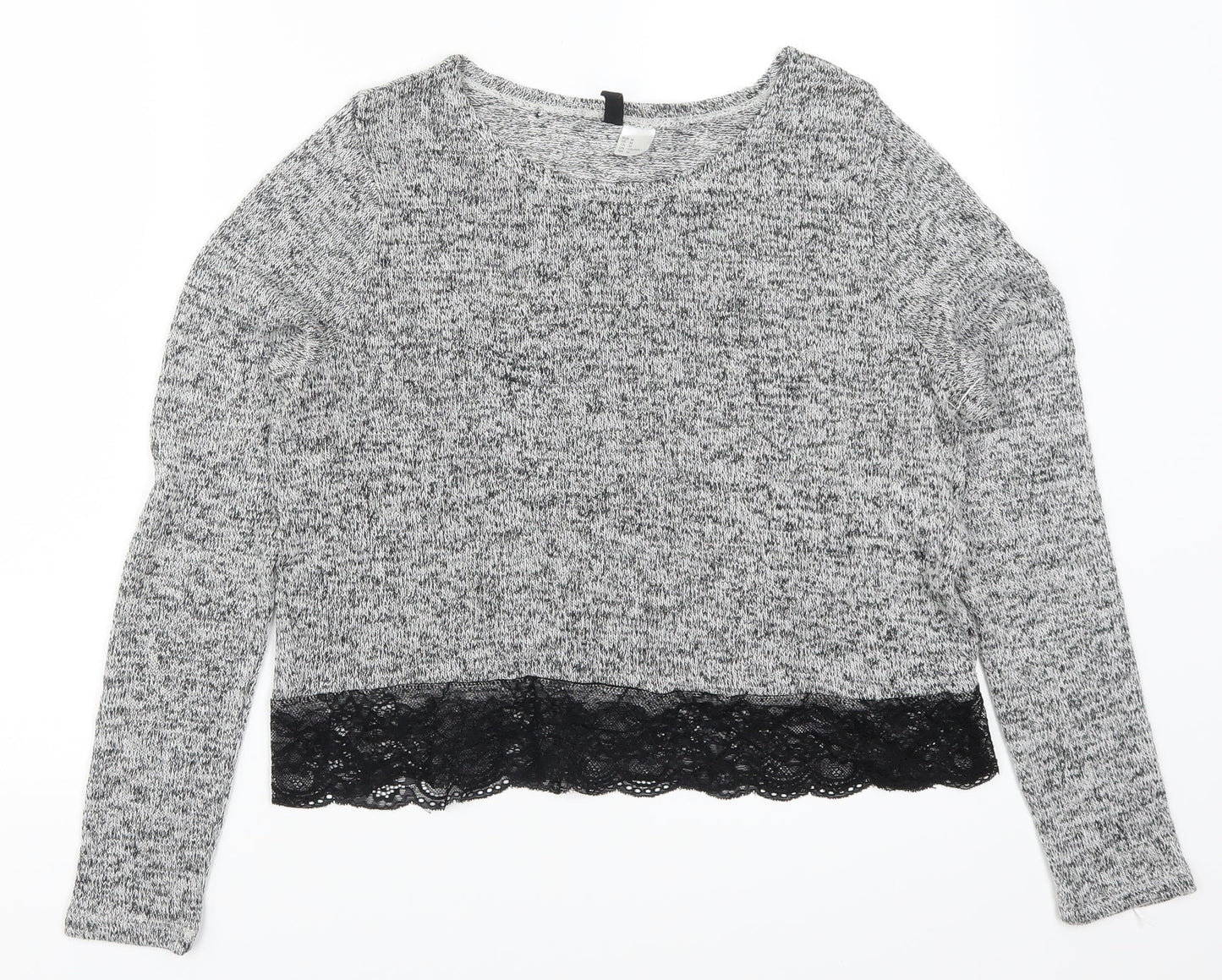 H&M Womens Grey   Basic T-Shirt Size M
