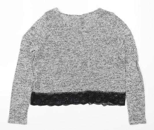 H&M Womens Grey   Basic T-Shirt Size M