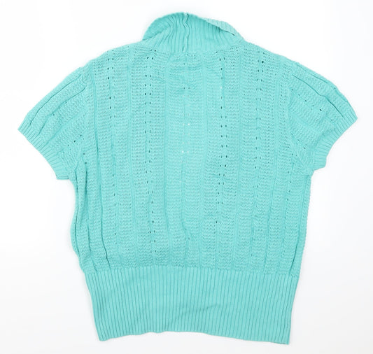 Milla Womens Blue  Knit Cardigan Jumper Size XL