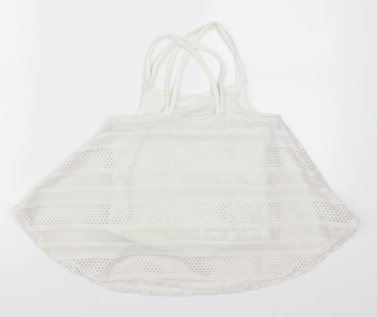 Candy Couture Girls White   Basic Tank Size 9 Years