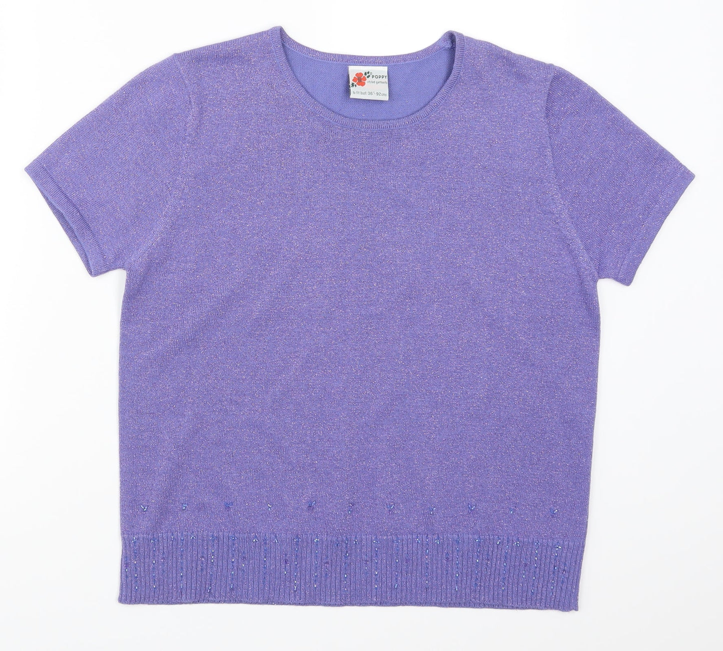 Poppy Womens Purple   Pullover Jumper Size 12