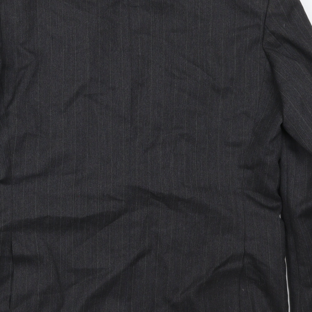 Burton Mens Grey Striped  Jacket Suit Jacket Size 42