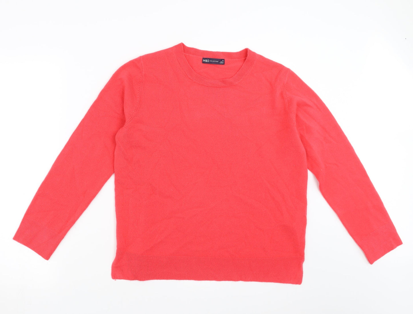 Marks and Spencer Womens Pink   Pullover Jumper Size 16