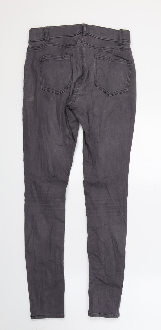 George Womens Grey  Denim Skinny Jeans Size 12 L27 in
