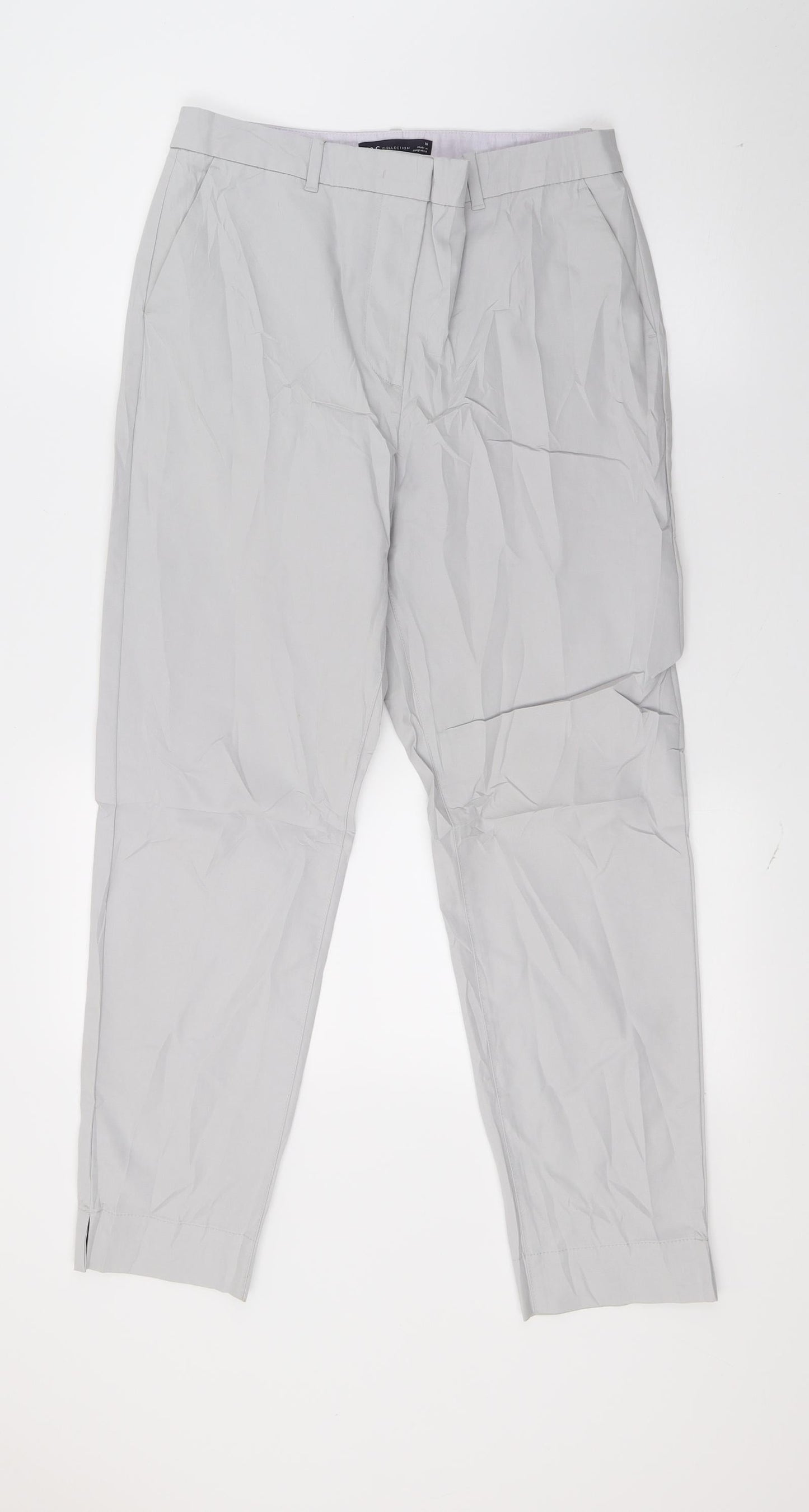 Marks and Spencer Womens Grey   Trousers  Size 10 L25 in
