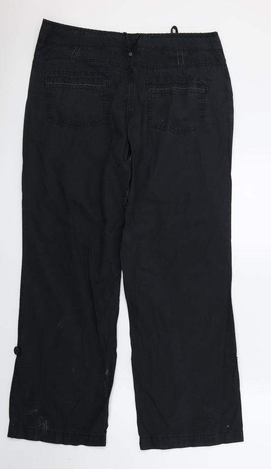 Dorothy Perkins Womens Black   Trousers  Size 14 L28 in