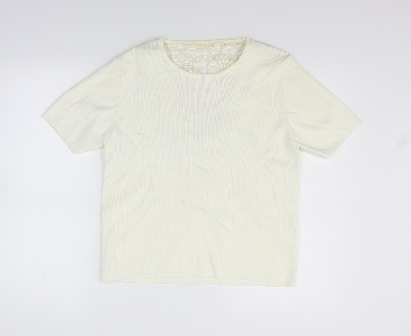Preworn Womens Yellow   Basic T-Shirt Size M