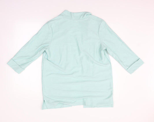 Damart Womens Green   Cardigan Jumper Size M
