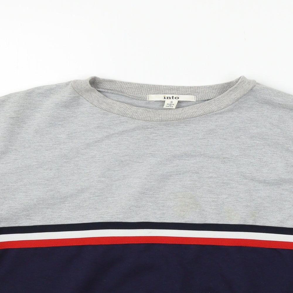 into  Mens Grey   Henley Jumper Size S