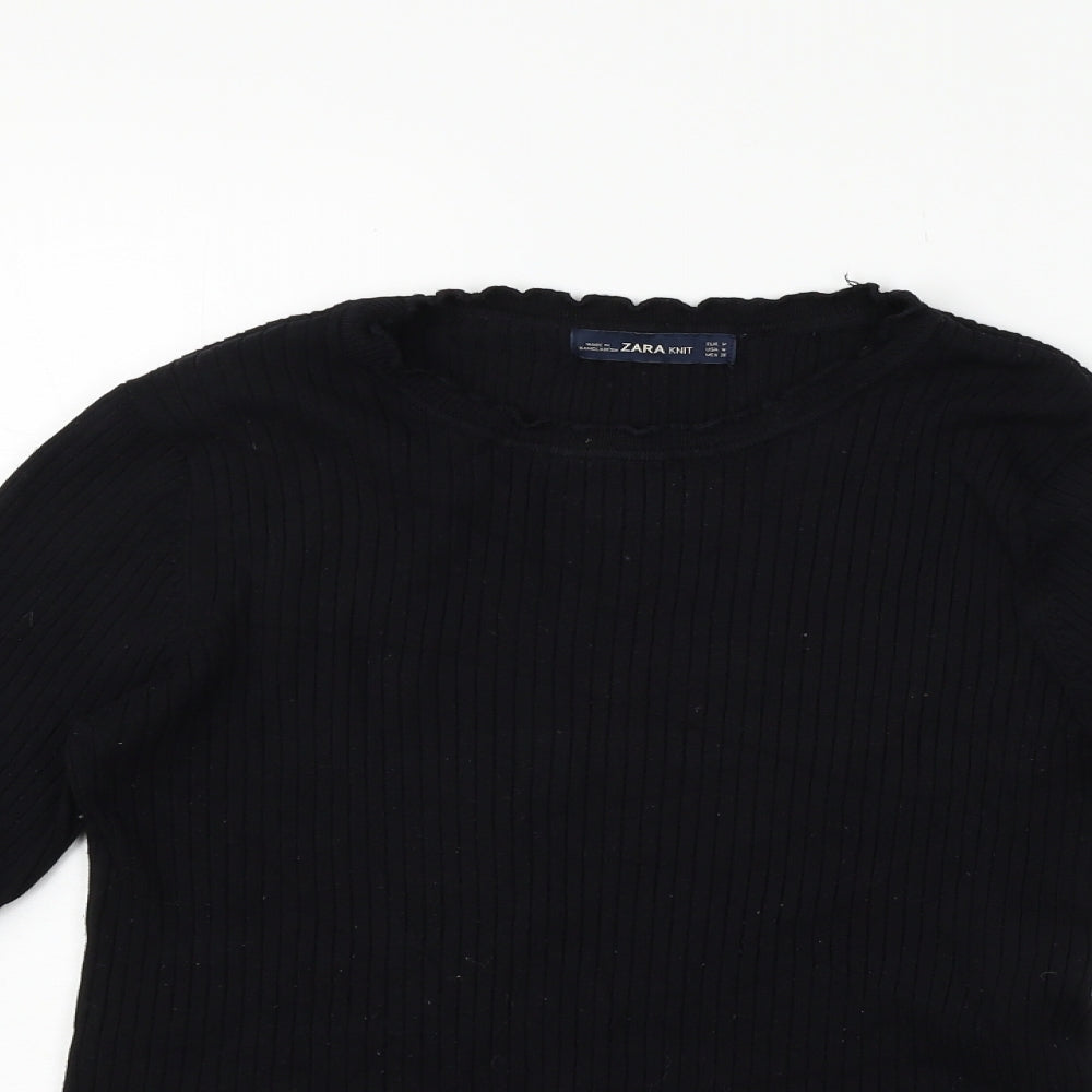 Zara Womens Black   Pullover Jumper Size M